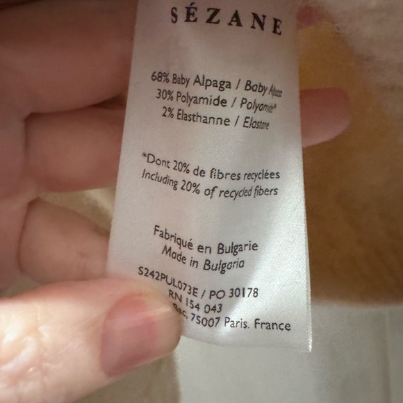 Sezane Amiel Jumper in Linen Beige size Small - Picture 8 of 8